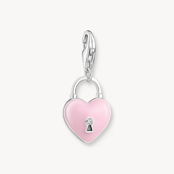 Thomas Sabo Charm - Rosa hjärtlås, silver - Bild 2