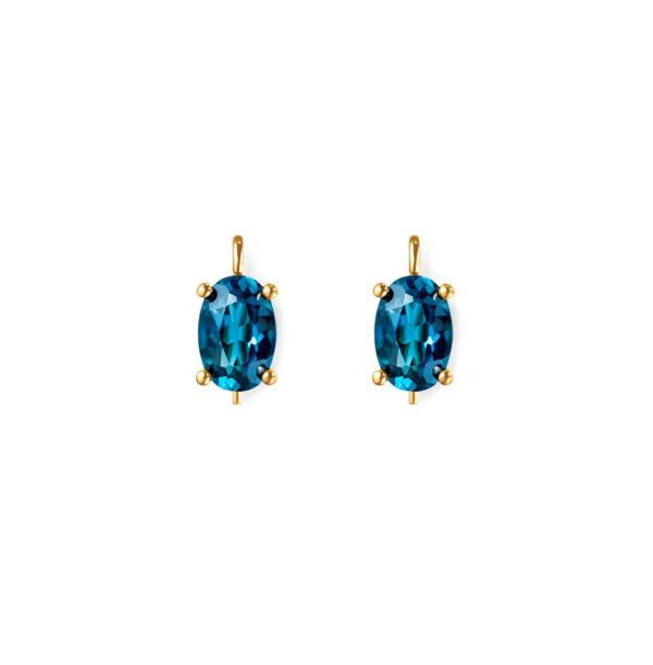 Ole Lynggaard Boho Extra Hänge/ 1 par till örhängen. London Blue topas