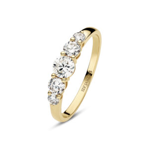 Sif Jakobs Ring - Tiara- med lab-grown diamanter 0,67 ct totalt. Guld