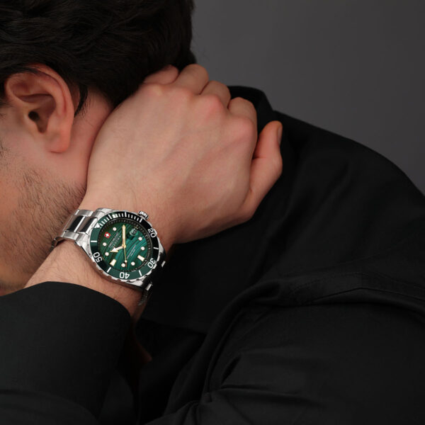 Swiss Military Hanowa Offshore Diver Green. Limiterad 444 st. 1 exemplar - Bild 4
