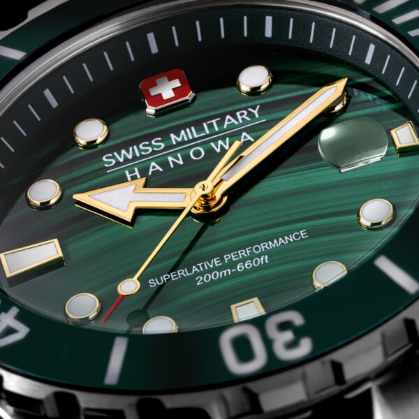 Swiss Military Hanowa Offshore Diver Green. Limiterad 444 st. 1 exemplar - Bild 2