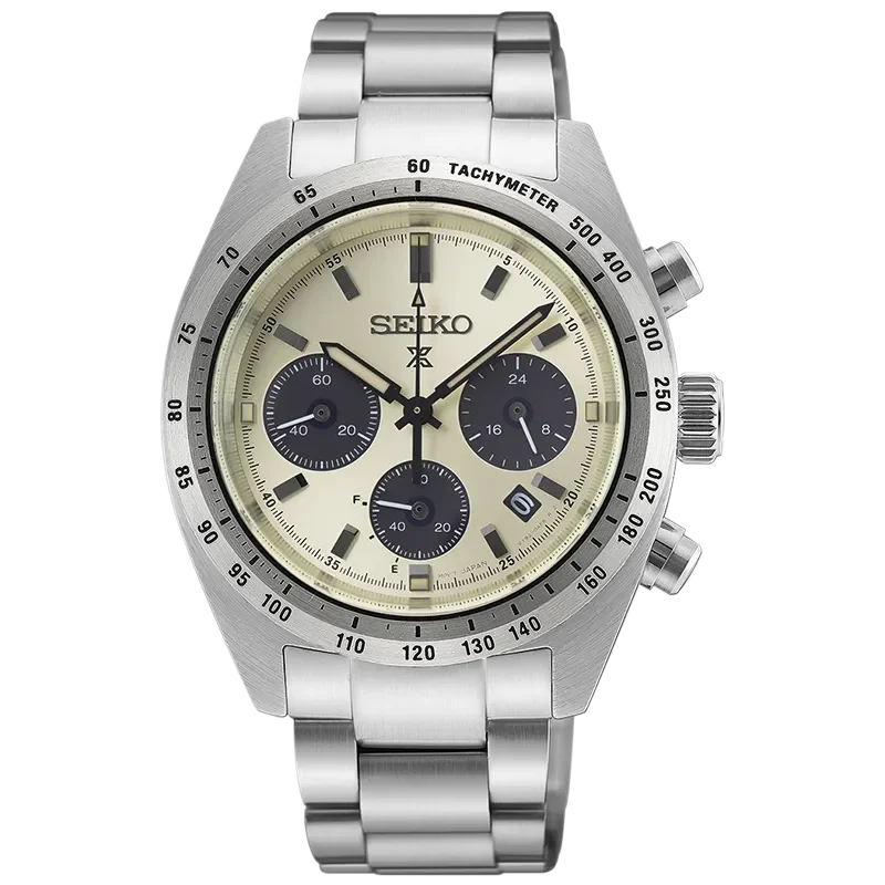 Seiko Prospex Speedtimer 39 mm 100M. Limiterad 3000 ex. 1 ex. Läderband ingår.